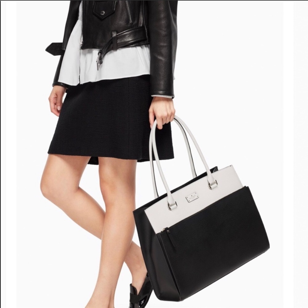 Kate Spade Grove Street Maeve Black and White Bag - Picture 2 of 6